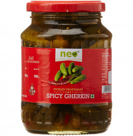 Neo Spicy Gherkin (Pickled Vegetable)   Glass Jar  350 grams